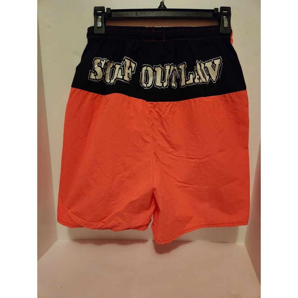 RARE Men's Vintage Surf Outlaw Surf Swim Trunks Shorts Size Large - Picture 2 of 4
